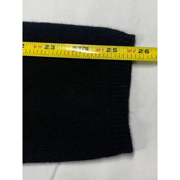 Fionn 2 Ply Cashmere Sweater Womens Size L Black Crewneck Elevated Basic - Picture 5 of 6